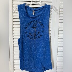 Blue Siesta Key Florida Tank Top